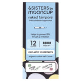 &SISTERS by Mooncup Organic Cotton Eco-applicator Tampons Heavy   12 per pack GOODS M&S   