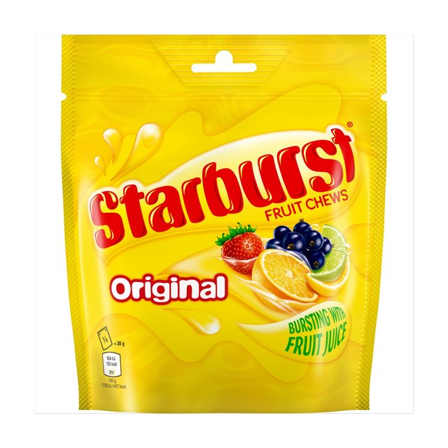 Starburst Vegan Chewy Sweets Fruit Flavoured Pouch Bag   138g