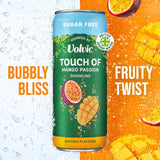 Touch of Mango Passion Sparkling Sugar Free Flavoured Water by Volvic   4 x 330ml GOODS M&S   