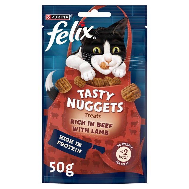 Felix Tasty Nuggets Beef & Lamb Cat Treats   50g