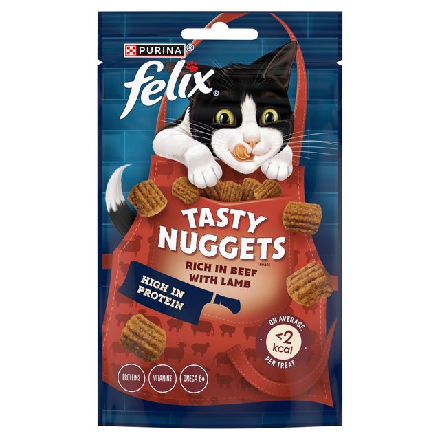 Felix Tasty Nuggets Beef & Lamb Cat Treats   50g