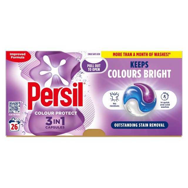 Persil Colour 3 in 1 Laundry Washing Detergent Capsules 26 Washes   26 per pack GOODS M&S   