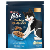 Felix Doubly Delicious Salmon & Vegetables Dry Cat Food   750g GOODS M&S   