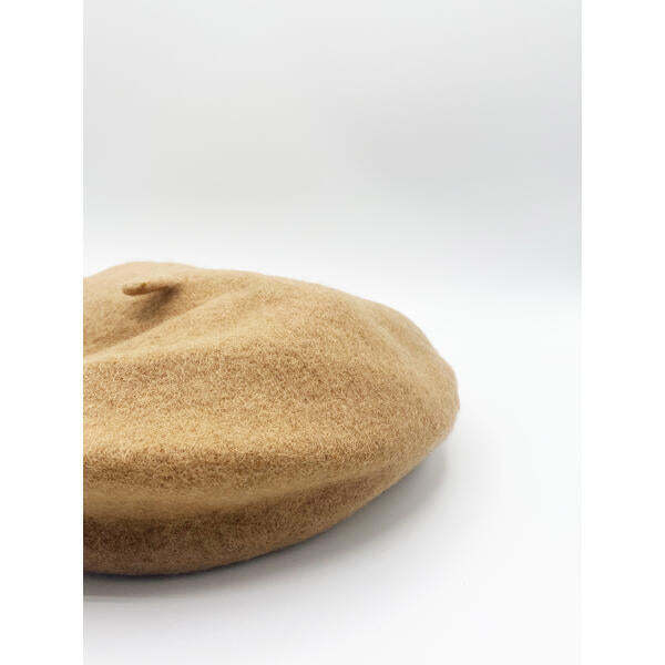SVNX plain brown felt beret, UK version
