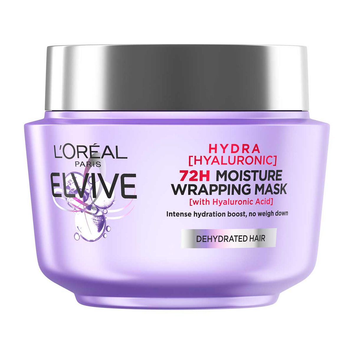 L'Oreal Paris Elvive Hydra Hyaluronic Hair Mask with Hyaluronic Acid for Dry Hair 300ml Haircare & Styling Boots   