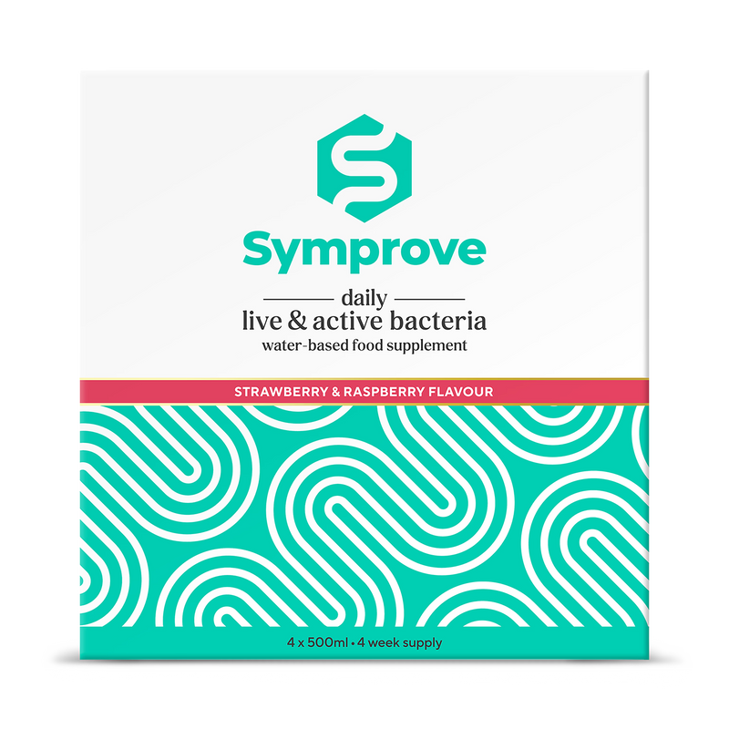Symprove probiotic strawberry raspberry 4x500ml (British brand)