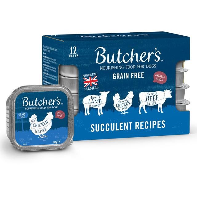 Butcher's Succulent Recipes Dog Food Trays   12 x 150g GOODS M&S   