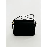 SVNX black shoulder bag with gold clasp (British brand)