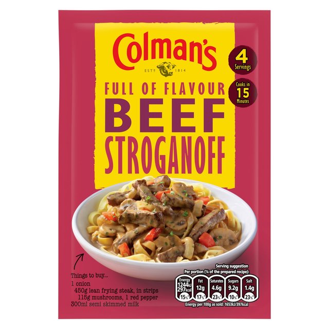 Colman's Beef Stroganoff Recipe Mix   39g GOODS M&S   