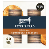 Peter's Yard Original Sourdough Crackers Twin Pack   2 x 90g GOODS M&S   