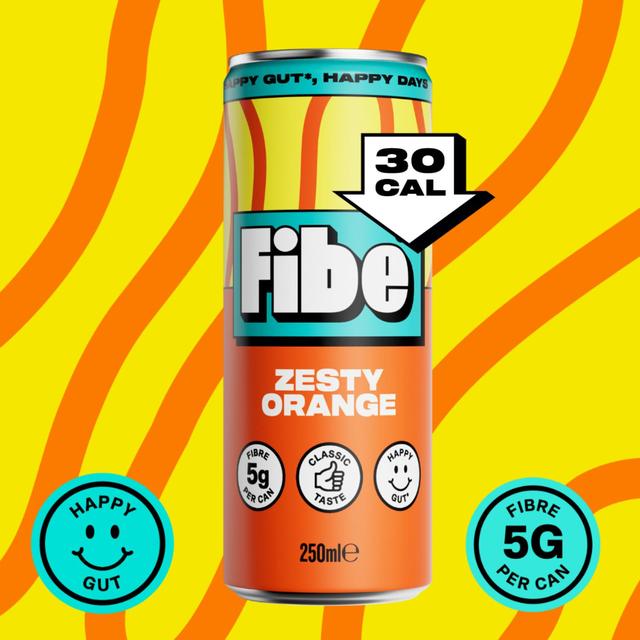 Fibe Zesty Orange   4 x 250ml GOODS M&S   