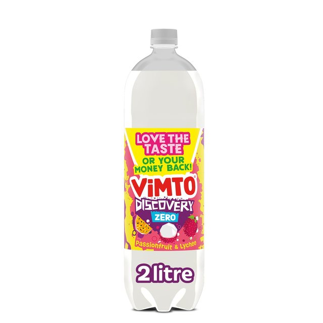 Vimto Discovery Passionfruit & Lychee No Added Sugar Fizzy Drink   2L