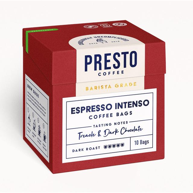 Presto Espresso Intenso Coffee Bags   80g GOODS M&S   