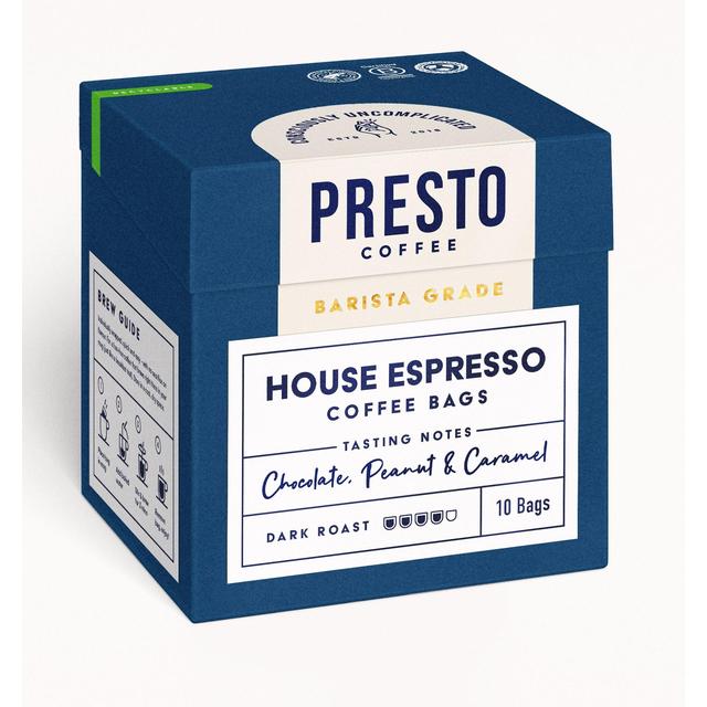 Presto House Espresso Coffee Bags   80g GOODS M&S   