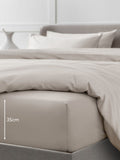 Stone Natural Collection Egyptian cotton fitted bed sheet (British brand)