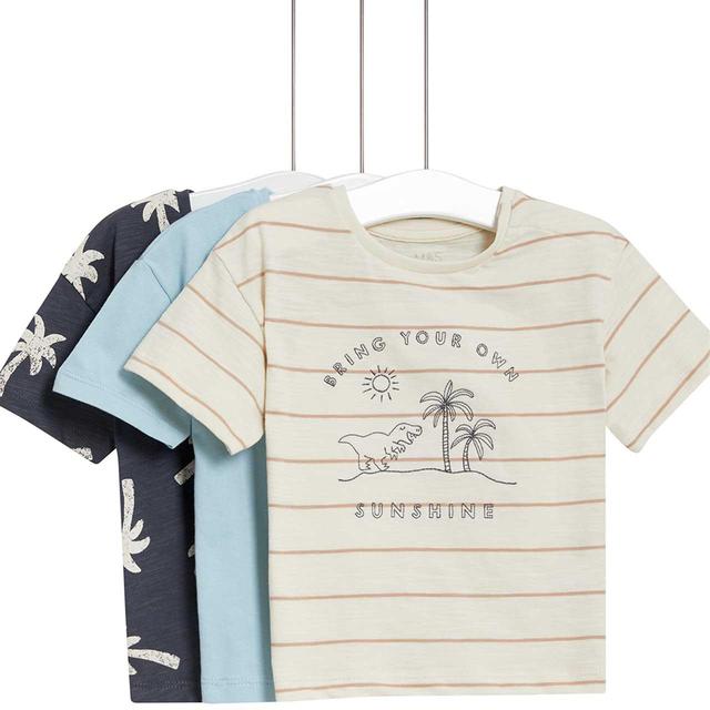 M&S TShirts 3 Pack 0 Months-3 Years