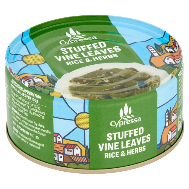 Cypressa Stuffed Vine Leaves with Rice & Herbs   280g GOODS M&S   