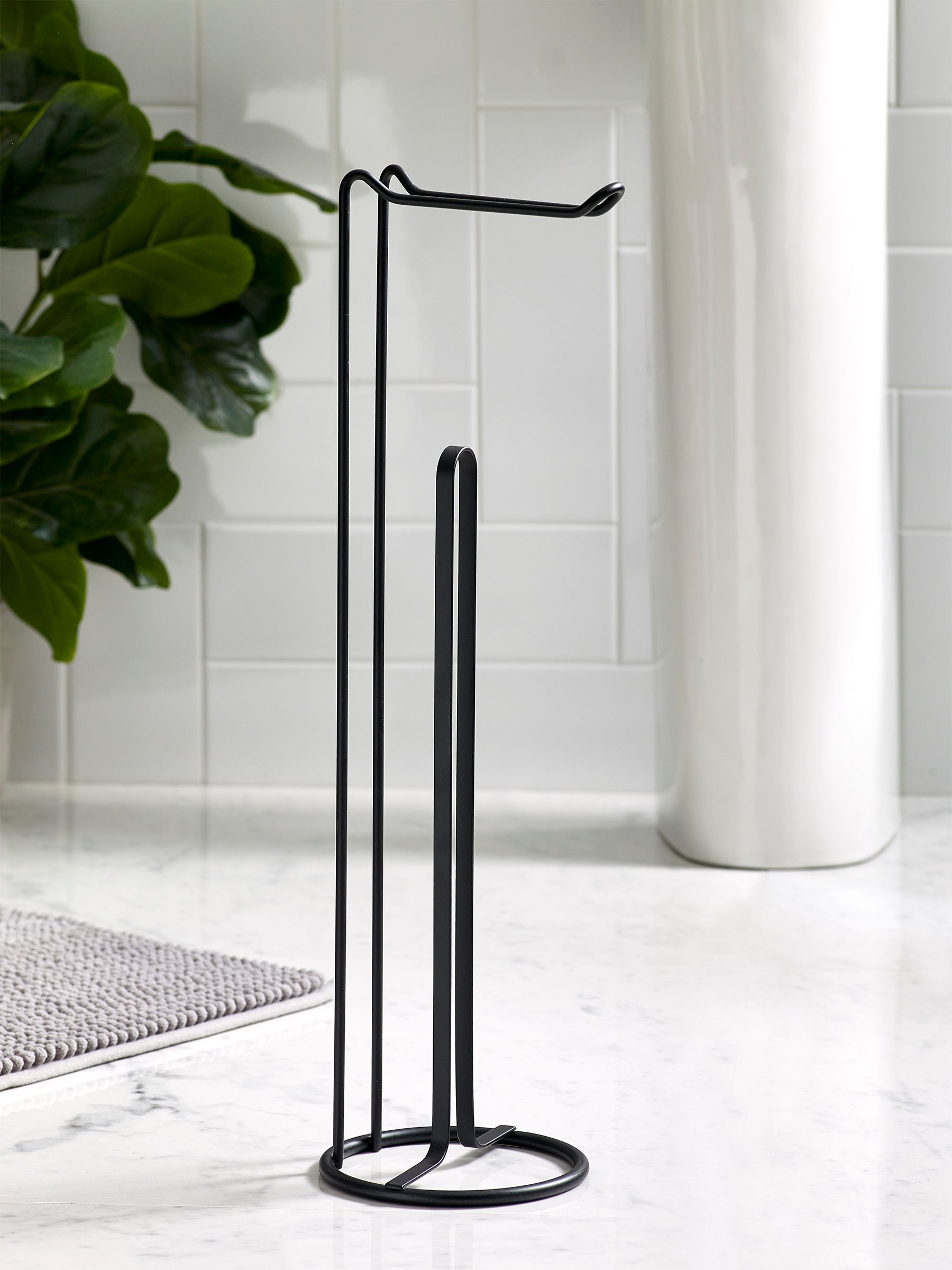 Black Wire Toilet Roll Holder 4-roll - British product