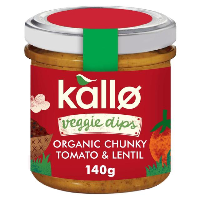 Kallo Veggie Dips Organic Chunky Tomato & Lentil   140g GOODS M&S   