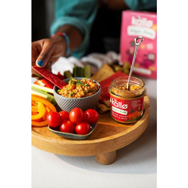 Kallo Veggie Dips Organic Chunky Tomato & Lentil   140g