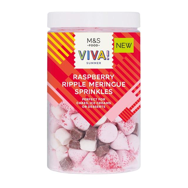 M&S Raspberry Ripple Meringue Sprinkles   70g