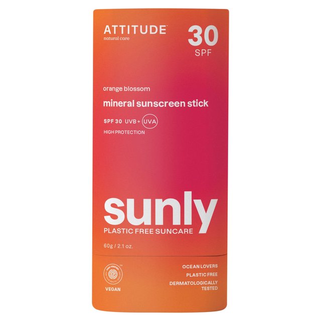 ATTITUDE Sunly - Sunscreen Stick - Orange Blossom- 30 SPF   60g