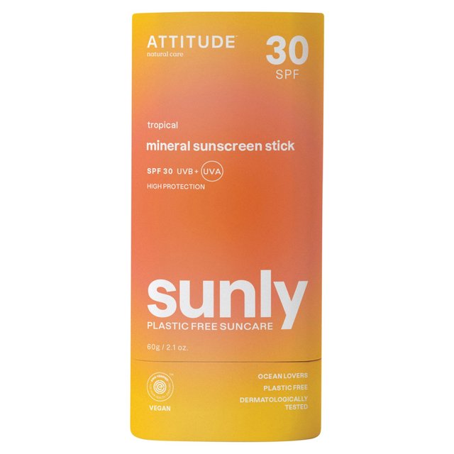 ATTITUDE Sunly - Sunscreen Stick - Tropical - 30 SPF   60g GOODS M&S   