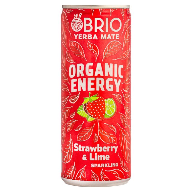 BRIO Organic Energy Drink Strawberry   250ml GOODS M&S   