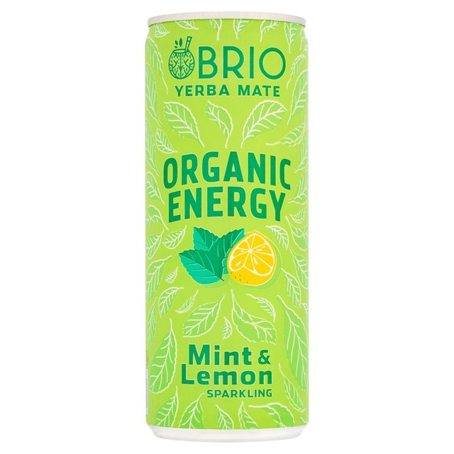 BRIO Organic Energy Drink Mint & Lemon   250ml