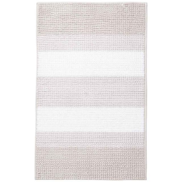 M&S Collection Bobble Striped Bath Mat Natural