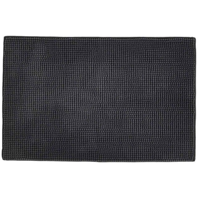 M&S Collection Bobble Bath Mat Dark Charcoal