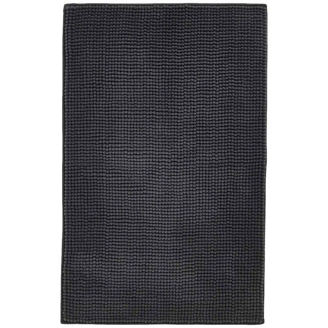 M&S Collection Bobble Bath Mat Dark Charcoal GOODS M&S   