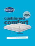 Silentnight White Airmax 800 8cm mattress topper (British brand)
