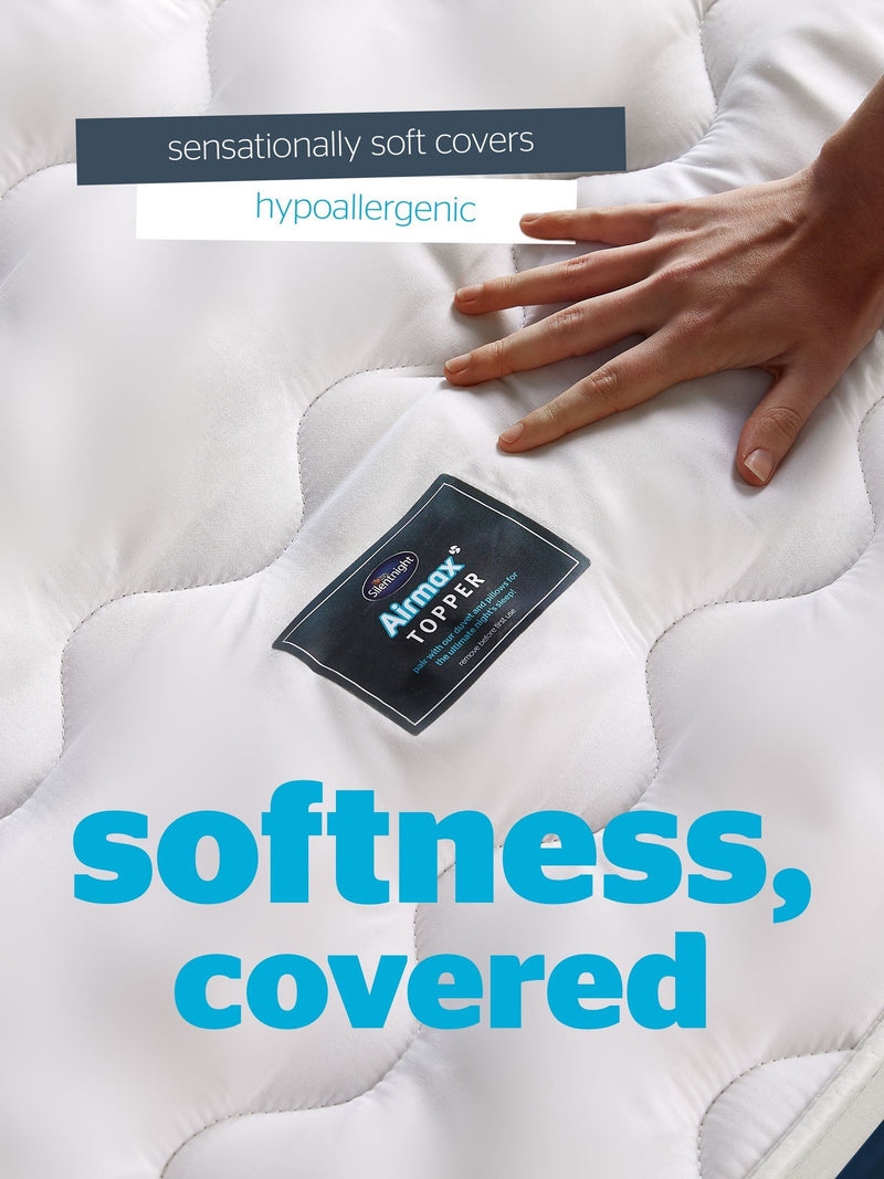 Silentnight White Airmax 800 8cm mattress topper (British brand)