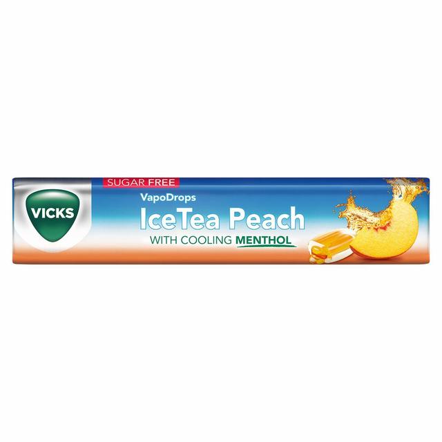 Vicks Ice Tea Peach Lozenge   42g