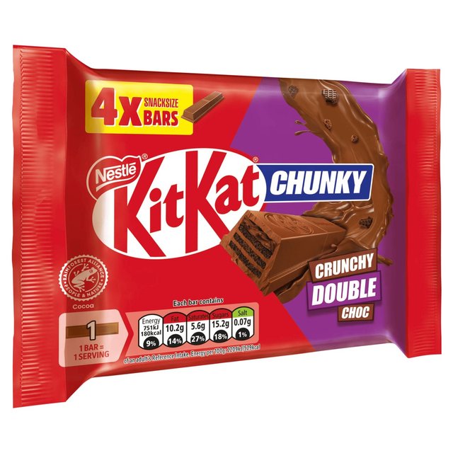 Kit Kat Double Chocolate Multipack   4 x 34g