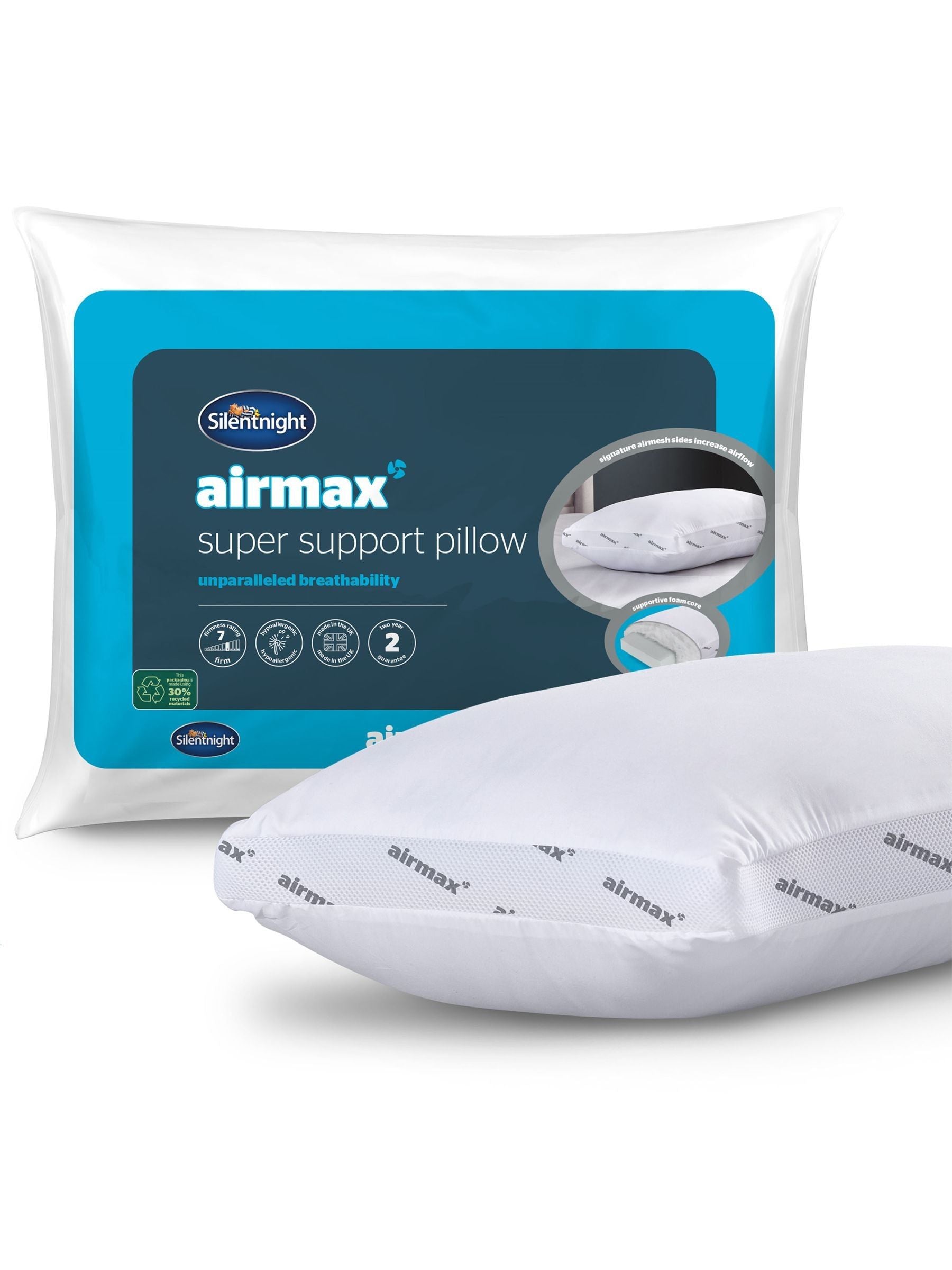Silentnight Medium Airmax Support Pillow (British brand)