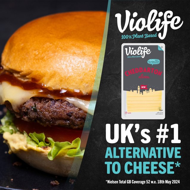 Violife Cheddarton Sliced Cheddar Cheese Alternative   150g GOODS M&S   