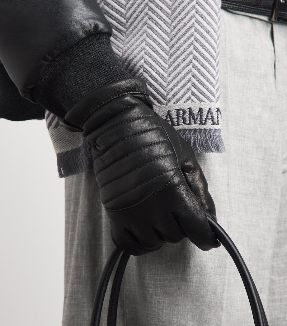 Giorgio Armani lambskin gloves cashmere lining (British brand)