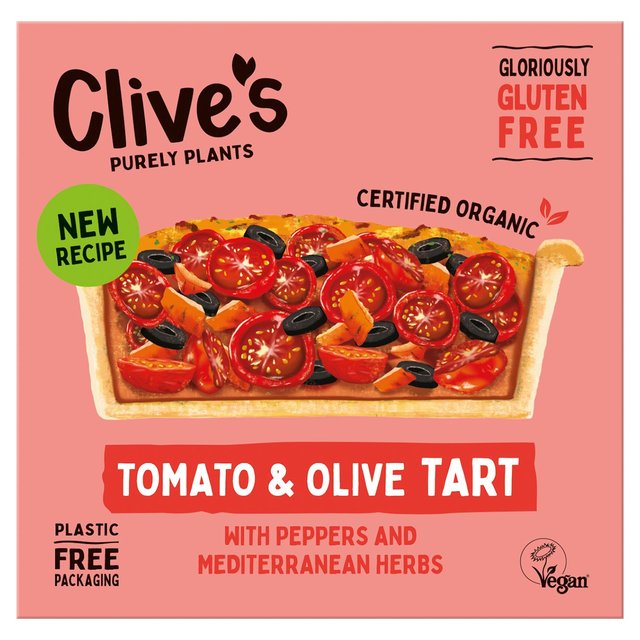 Clive's Organic Tomato & Olive Gluten Free Tart   150g GOODS M&S   