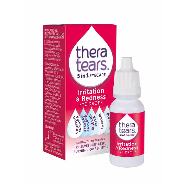 TheraTears 5 in 1 Irritation & Redness Eye Drops   10ml