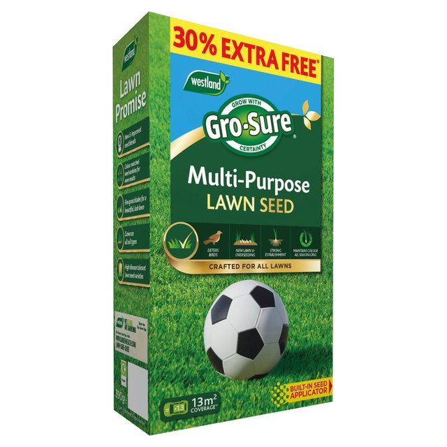 Westland Gro-sure Multi Purpose Lawn Seed Box 10sq.m + 30% EF