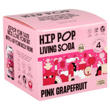 Hip Pop Pink Grapefruit Living Soda   4 x 330ml GOODS M&S   