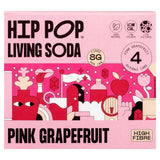 Hip Pop Pink Grapefruit Living Soda   4 x 330ml GOODS M&S   