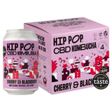 Hip Pop Cherry & Blackberry CBD Kombucha 4 x 330ml   4 x 330ml GOODS M&S   