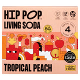 Hip Pop Tropical Peach Living Soda   4 x 330ml GOODS M&S   