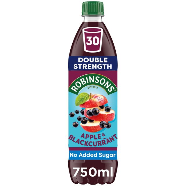 Robinsons Double Strength Apple & Blackcurrant Squash   750ml GOODS M&S   