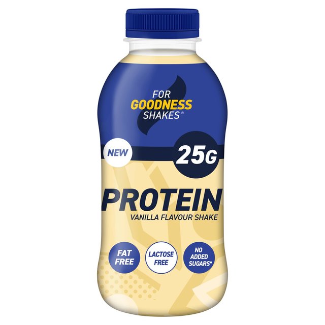 For Goodness Shakes Protein 25g Vanilla Shake 435ml (LF)   435ml GOODS M&S   