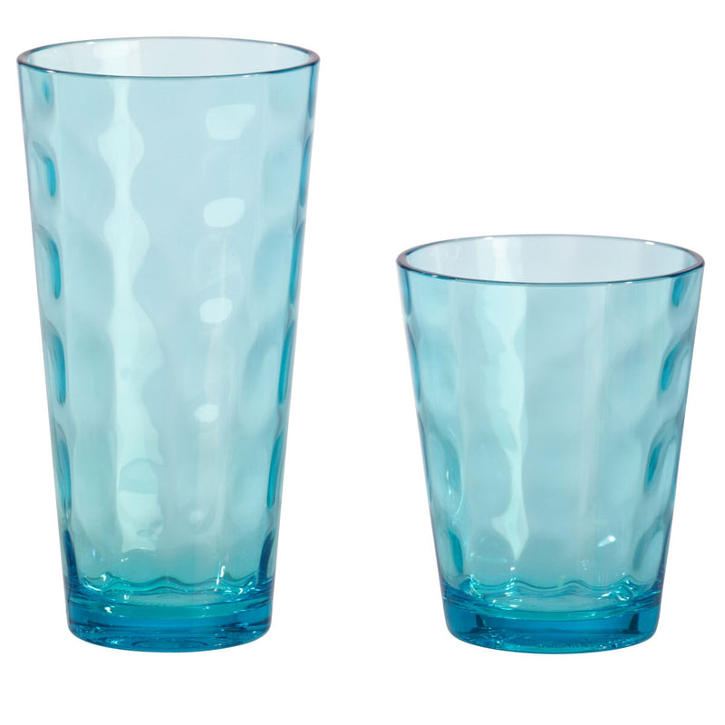 Tritan drinkware set hammered coloured 12 piece, UK version