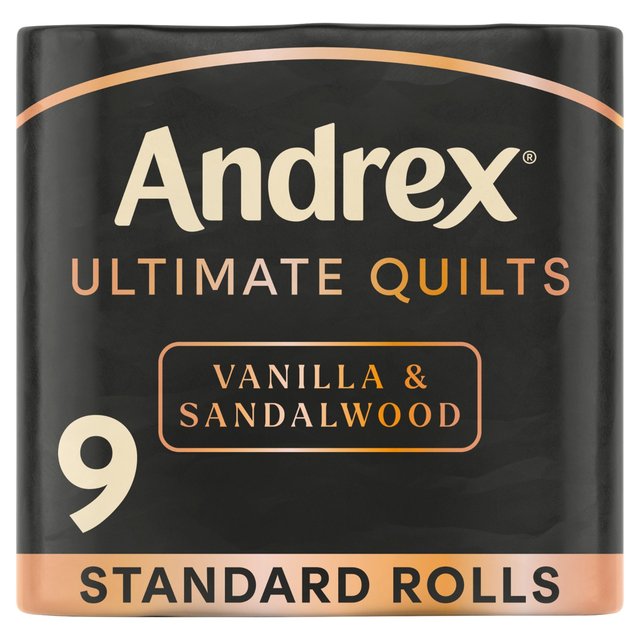 Andrex Ultimate Quilts - Vanilla + Sandalwood   9 per pack